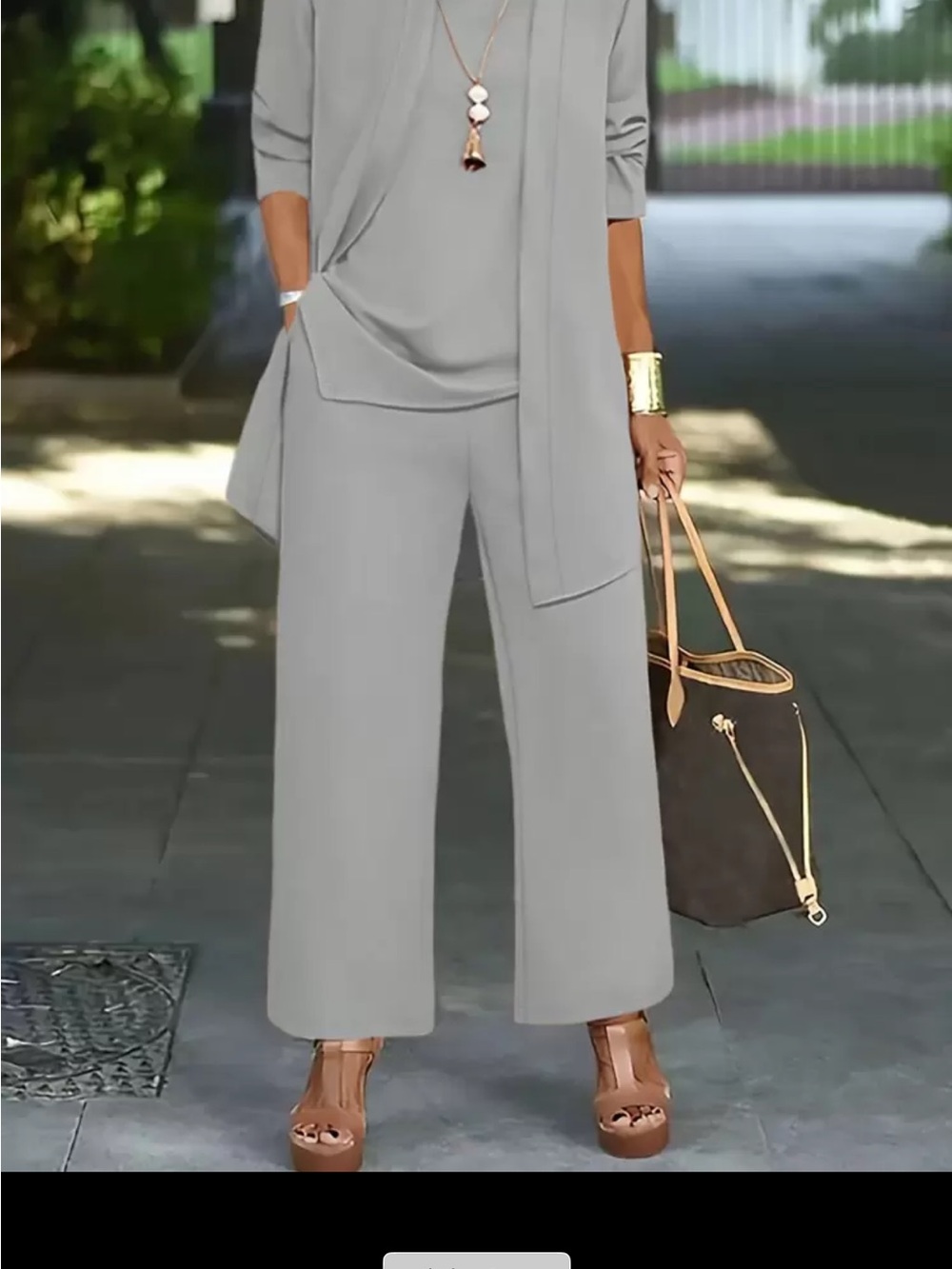 Women’s Wide-Leg Lounge Pants - Gray